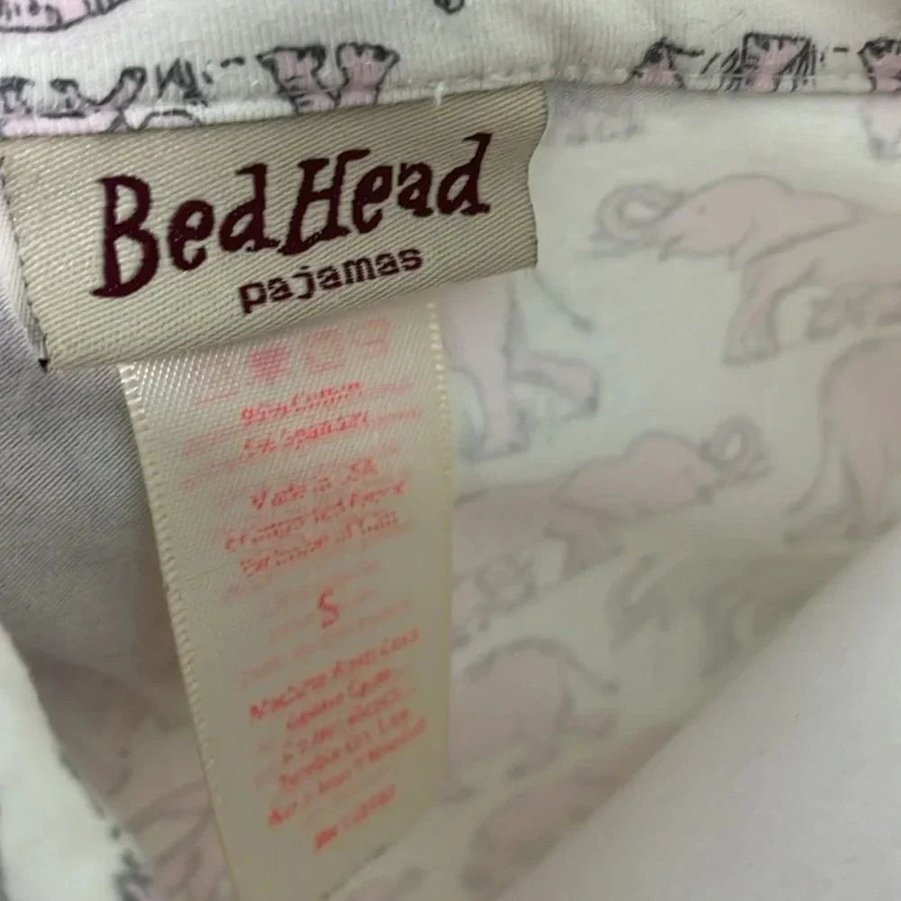 BedHead Pink Elephant Pajama Set Small